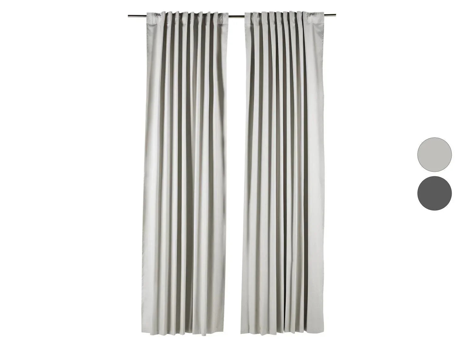 LIVARNO Set de 2 Rideaux obscurcissants premium