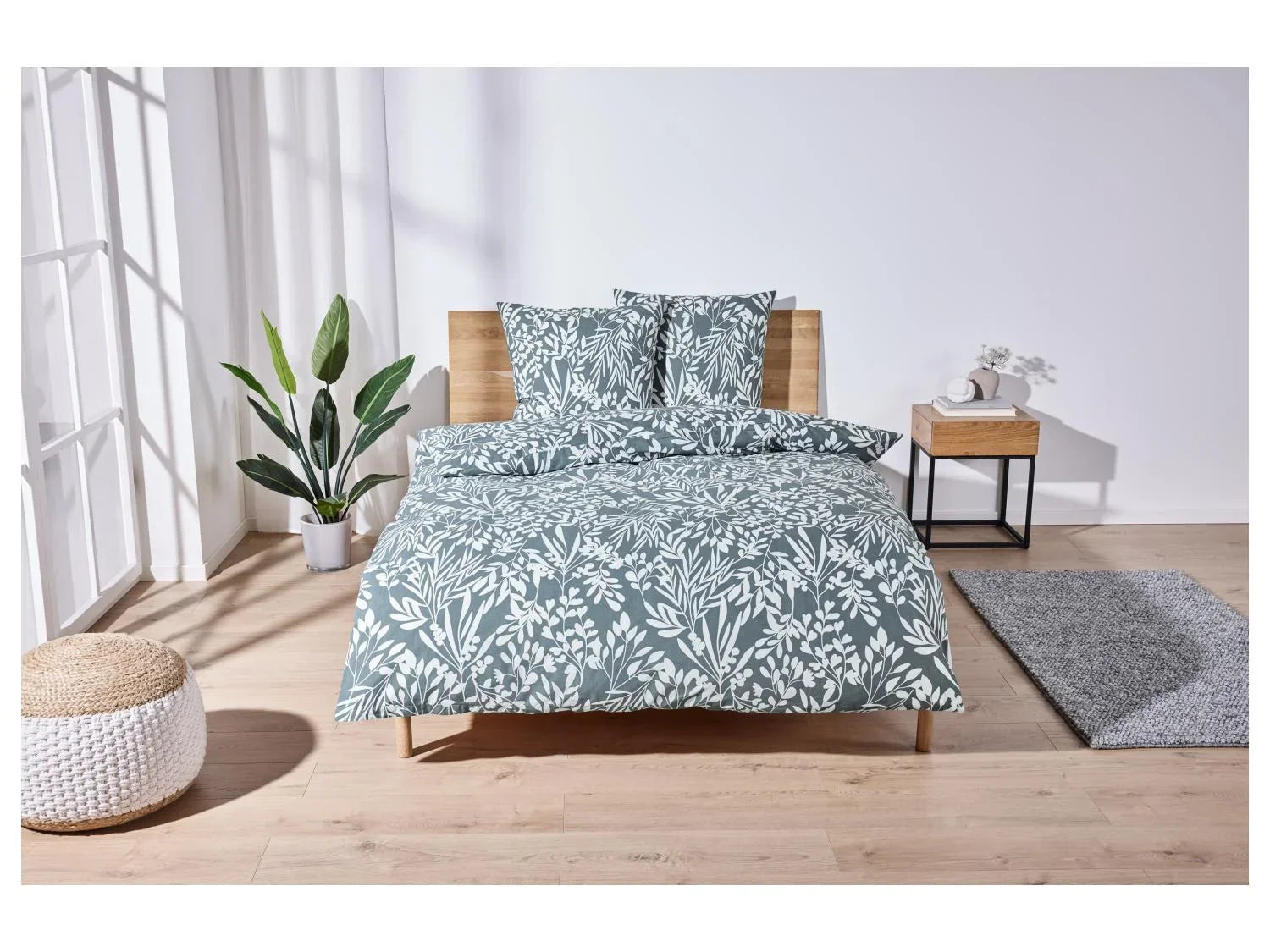 LIVARNO home Parure de lit double face en percale, 240 x 260 cm