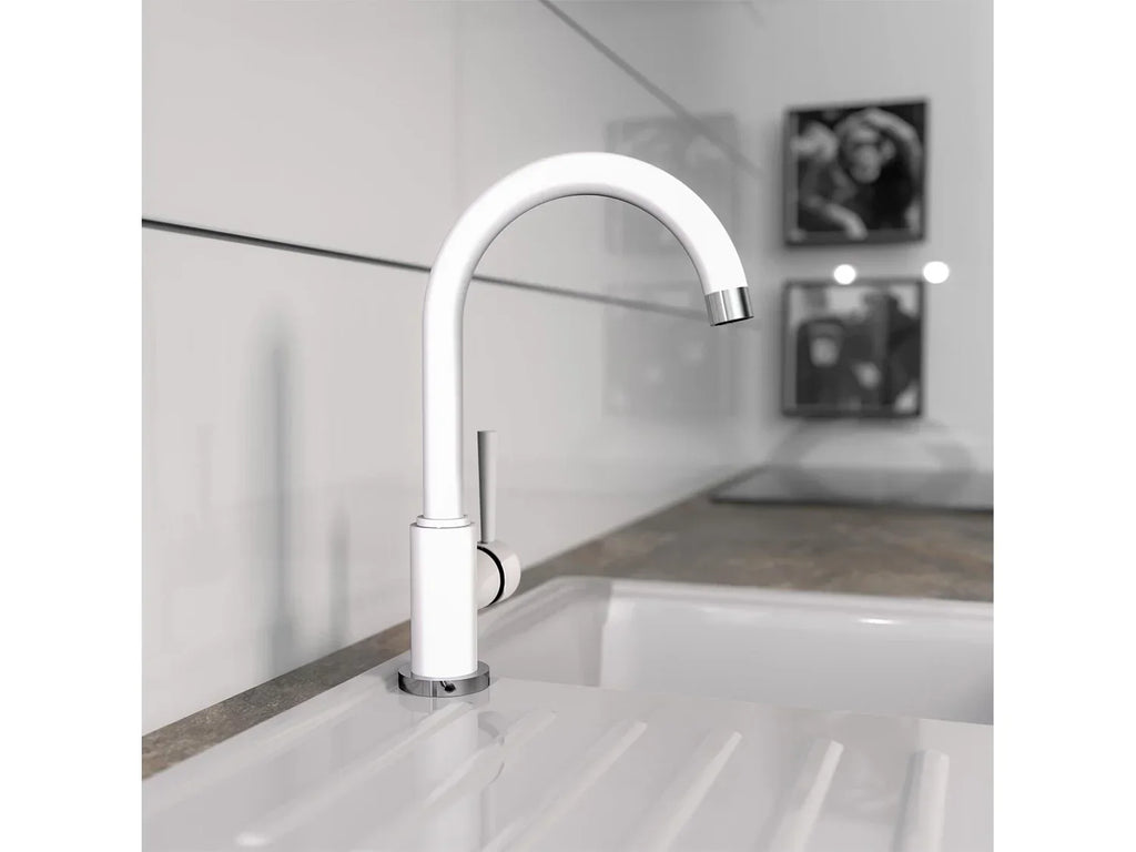 Schtte Mitigeur robinet de cuisine CORNWALL, avec bec courb