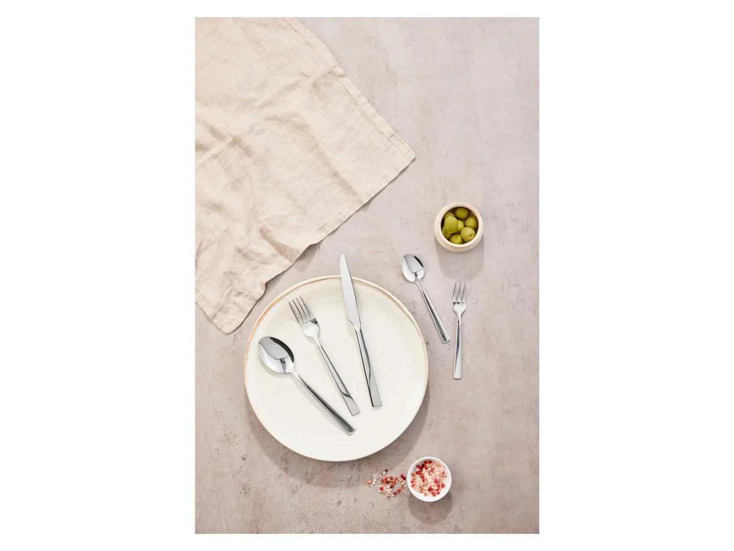 LIVARNO home Set de couverts en acier inoxydable, 60 pices