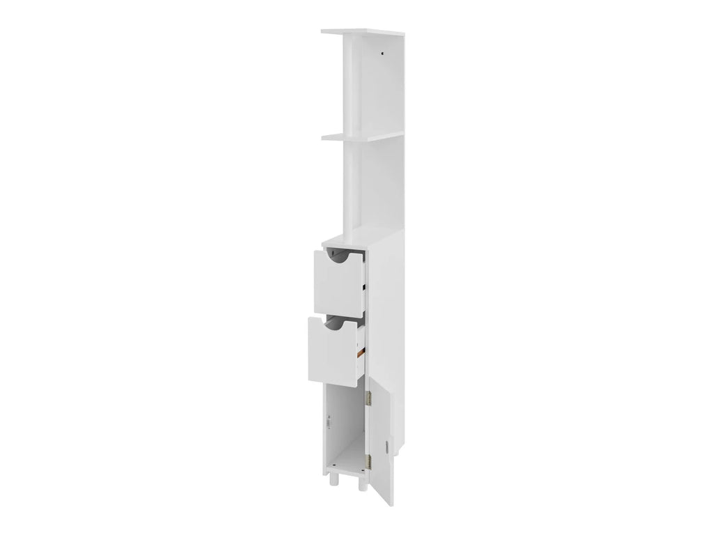 LIVARNO home Meuble de rangement troit, 15,2 x 136,5 x 33 cm, blanc