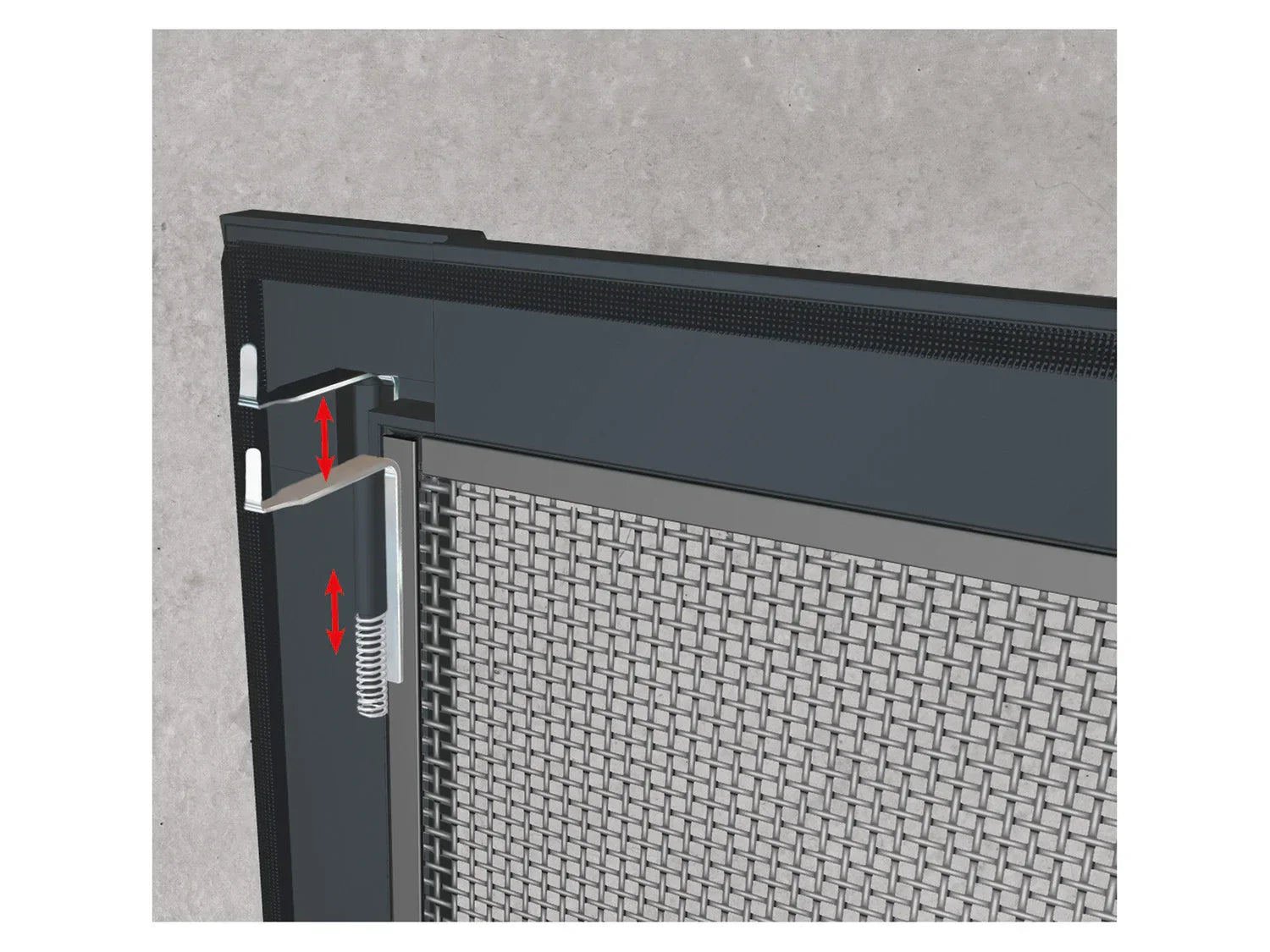 LIVARNO home Fentre moustiquaire en aluminium, 100 x 120 cm