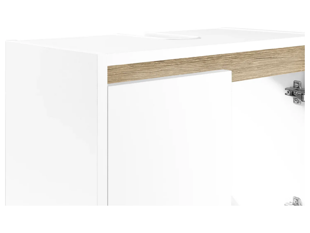 LIVARNO home Meuble sous-vasque Oslo, 60 x 55 x 28 cm, blanc