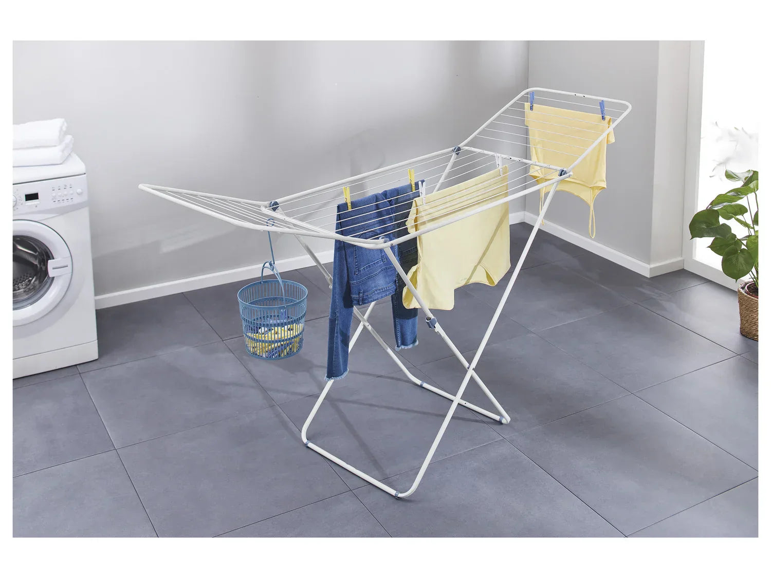 AquaPur Pinces  linge / corde  linge / panier tlescopique