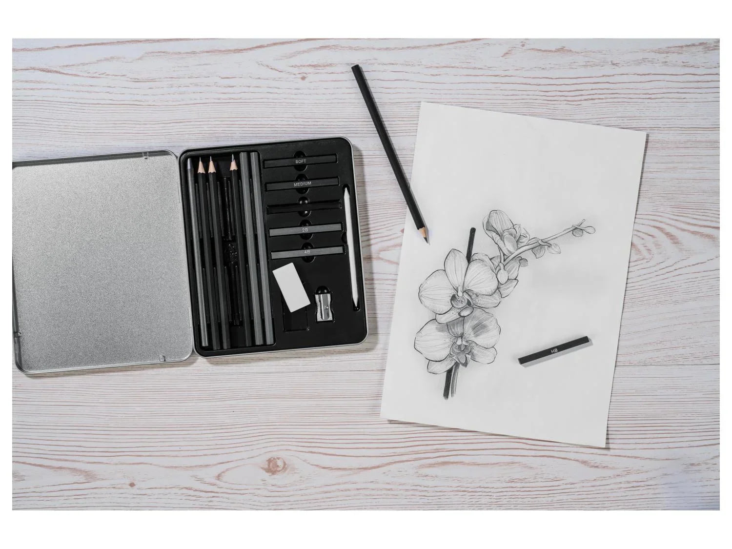 crelando Set desquisse et de dessin ou coffret de crayons de couleur