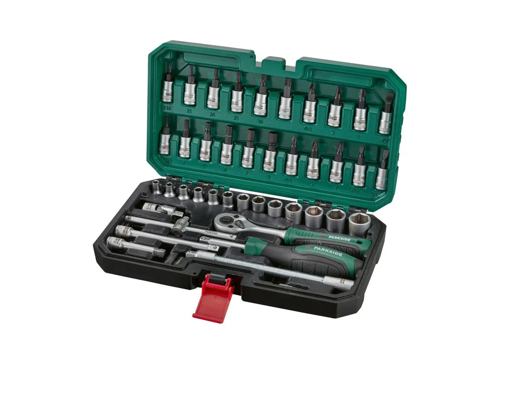 PARKSIDE Set de cliquet et accessoires, 46 pices