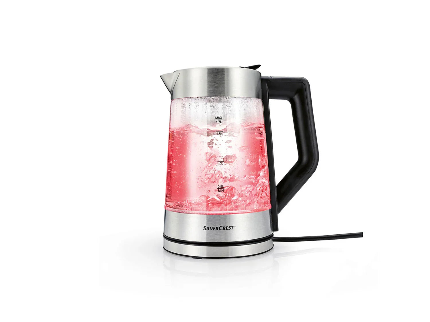 SILVERCREST KITCHEN TOOLS Bouilloire en verre, 1,7 L