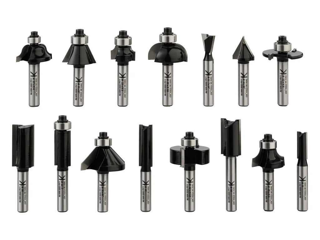 PARKSIDE PERFORMANCE Set d'embouts de fraisage PPFB 15 A1, 15 pices