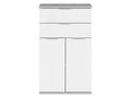LIVARNO home Meuble bas, 57,6 x 94,8 x 32,9 cm, blanc/imitation bton
