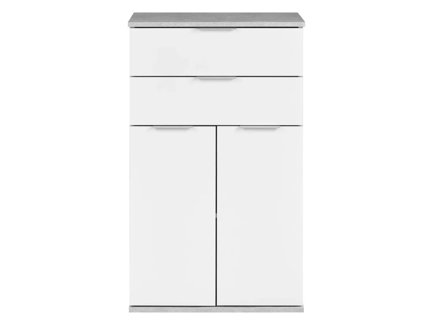LIVARNO home Meuble bas, 57,6 x 94,8 x 32,9 cm, blanc/imitation bton