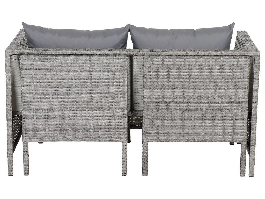 Gardamo Ensemble de jardin Vigo Lounge, 4 pices, gris