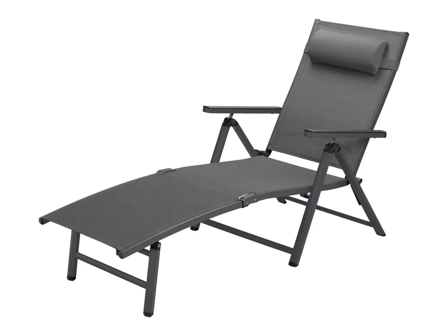 LIVARNO home Chaise longue en aluminium Houston, gris