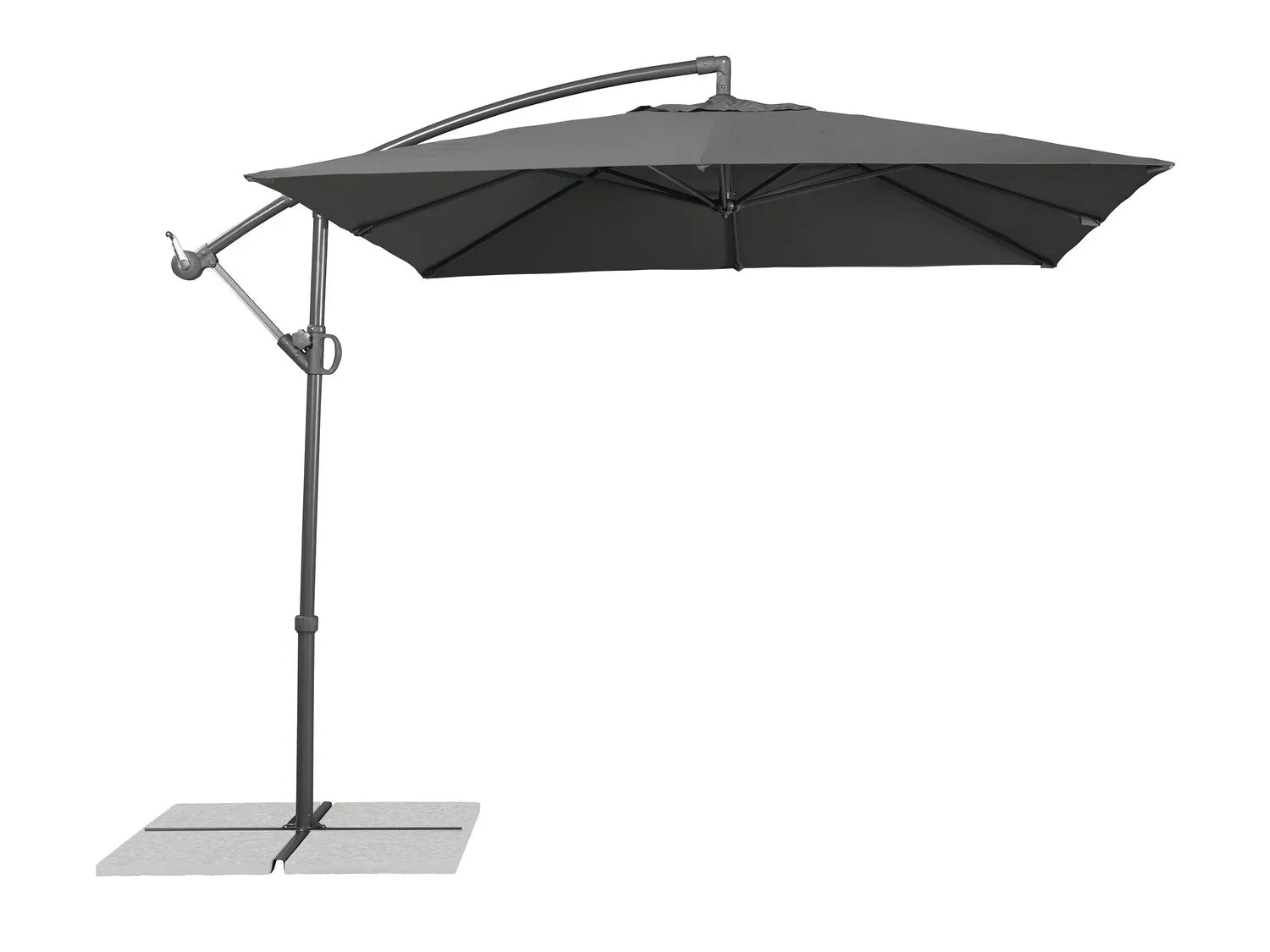 LIVARNO home Parasol dport carr 2,5 x 2,5 m, anthracite