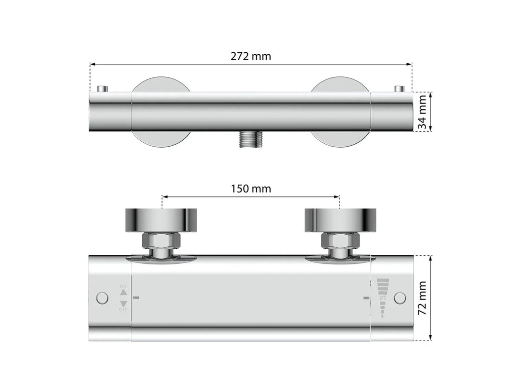 Eisl Mitigeur de salle de bain CARNEO, avec thermostat