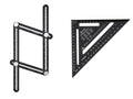PARKSIDE Rgle multi-angle ou querre avec bute