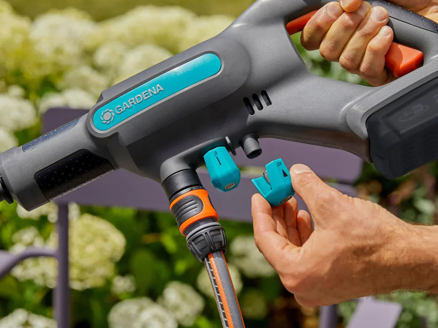 Gardena Nettoyeur moyenne pression  batterie AquaClean 24/18V P4A, 24 bar