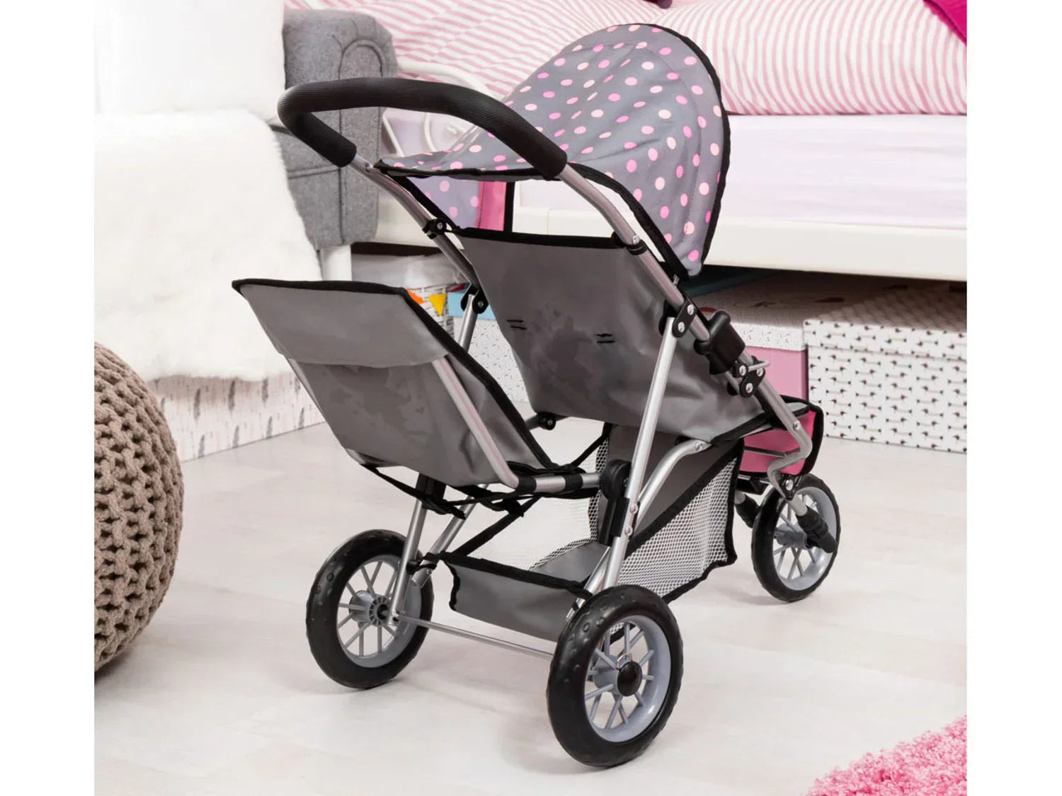 Bayer Design Poussette double pour poupes