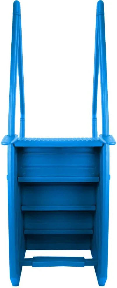 Select Anti-Slip in-Pool Steps | Gray | for Above Ground Swimming Pools | Can Mount to Decks 48 to 54 H | Safety Stairs Capacity Up to 300 lbs