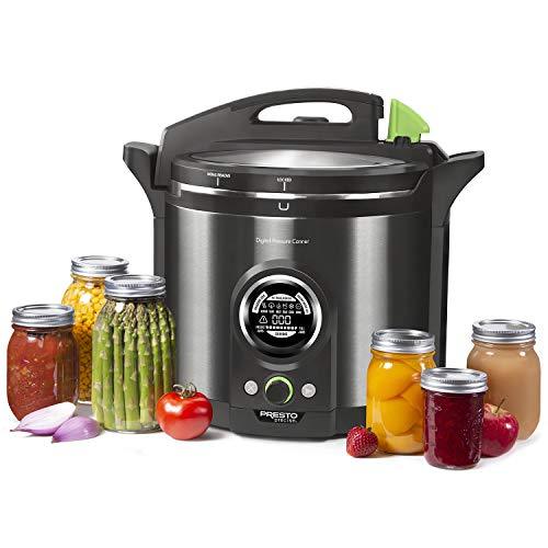 2025 Presto 02144 12Qt Digital Canner, Black Stainless