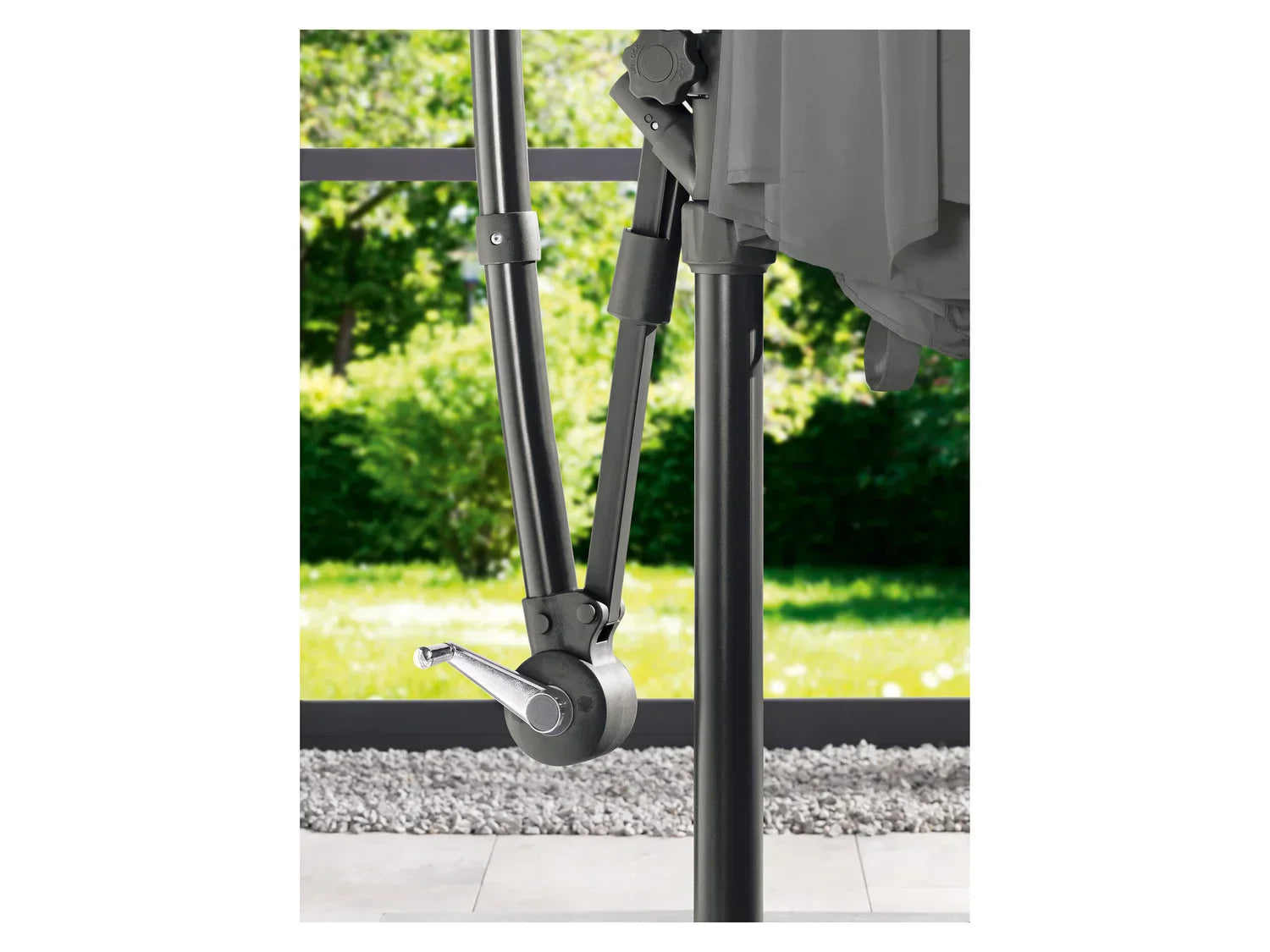 LIVARNO home Parasol dport,  300 cm, anthracite