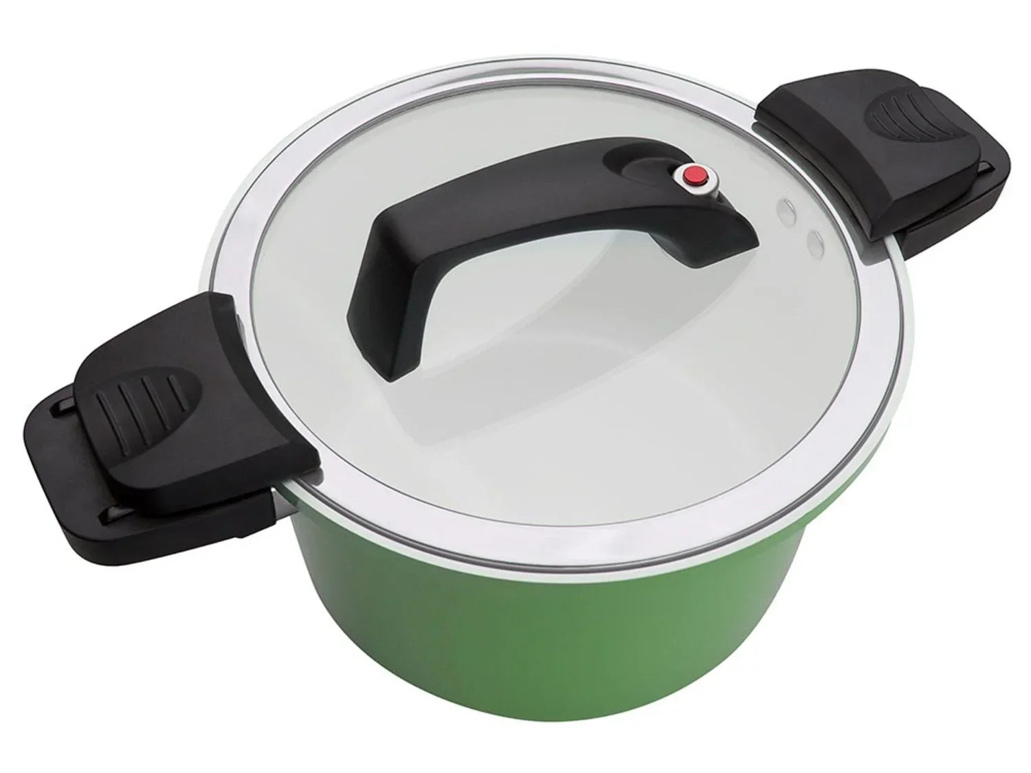 Casserole basse consommation GSW, couvercle en verre avec soupape  vapeur, en aluminium, revtement anti-adhsif