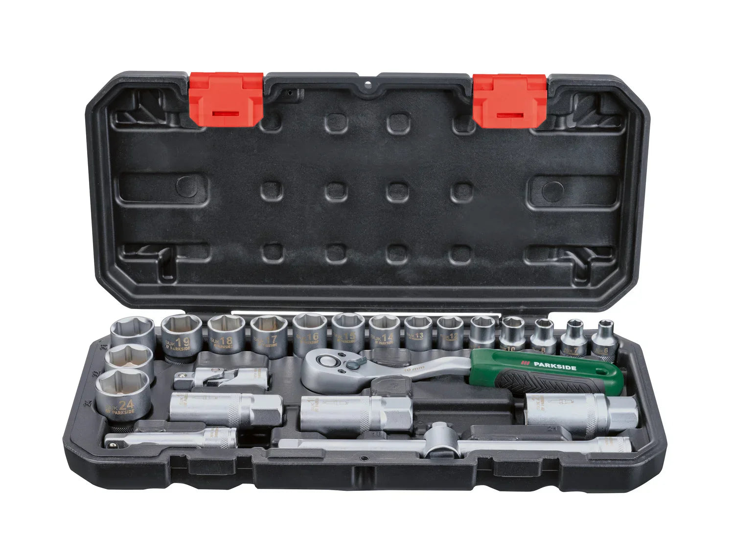PARKSIDE Set de douilles et d'embouts PSSS 24 A1, 24 pices