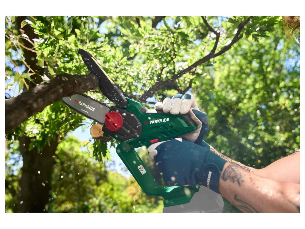 PARKSIDE Mini-trononneuse  bois sans fil PAGHS 20-Li C4, guide 17,7 cm, 20 V