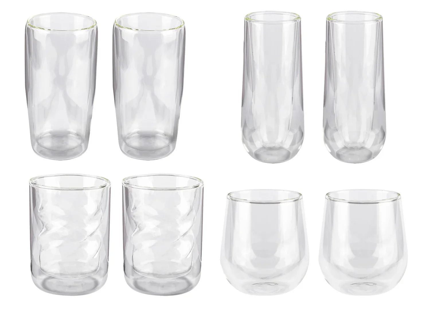 ERNESTO Lot de 2 verres  double paroi