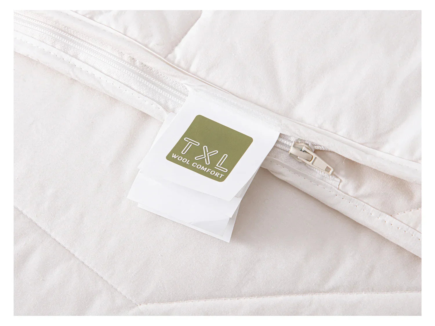TXL Comfort Couette 4 saisons en laine, 260 x 240 cm