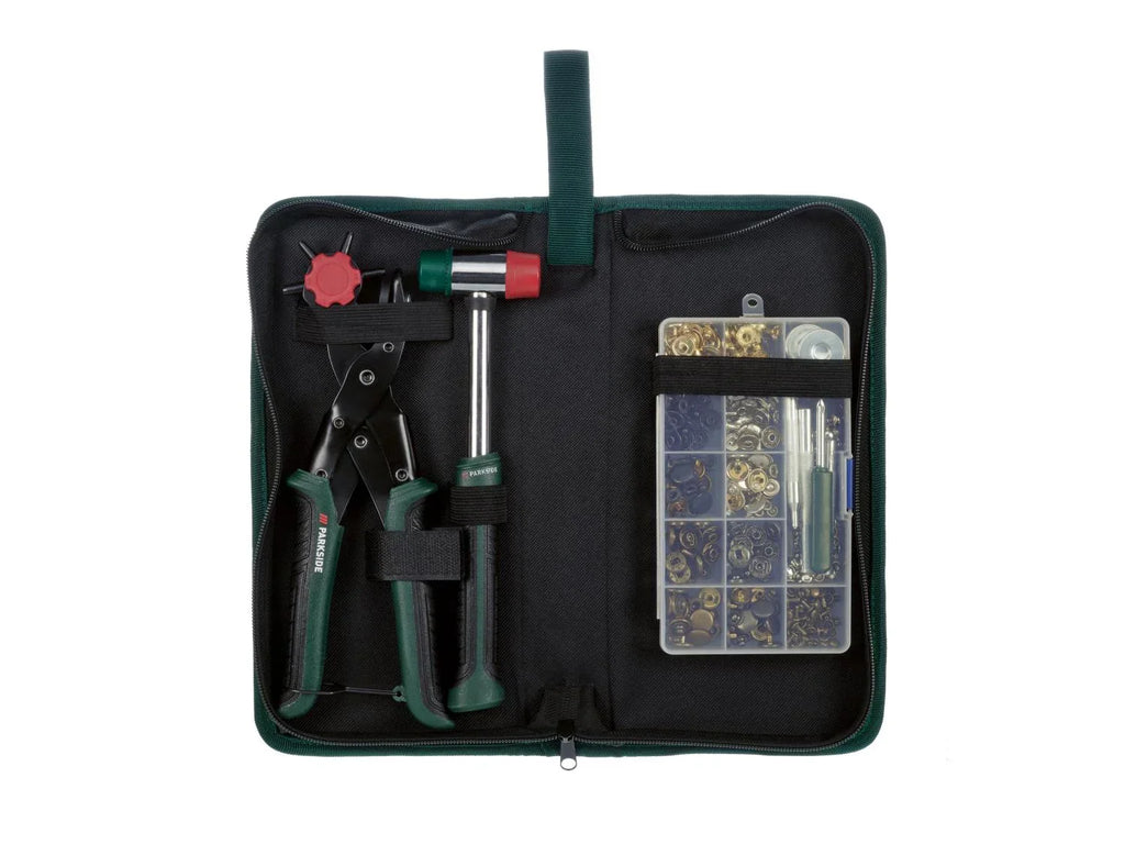 PARKSIDE Set pince emporte-pice/boutons-pression, 358 pices