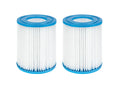CRIVIT Lot de 2 cartouches filtrantes universelles  10,6 x 13,6 cm