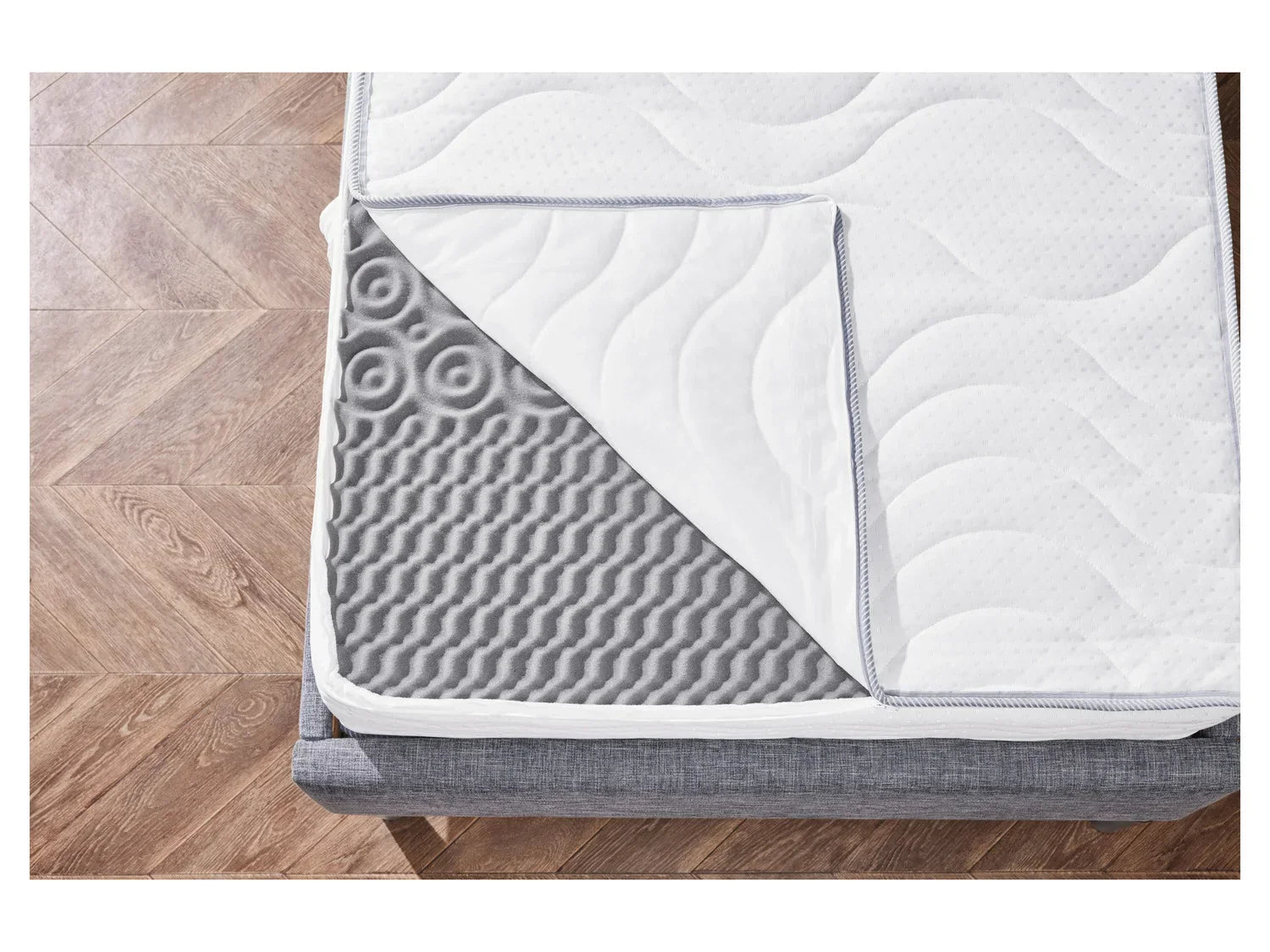 LIVARNO home Matelas  ressorts ensachs, 7 zones, H3, 140 x 190 cm
