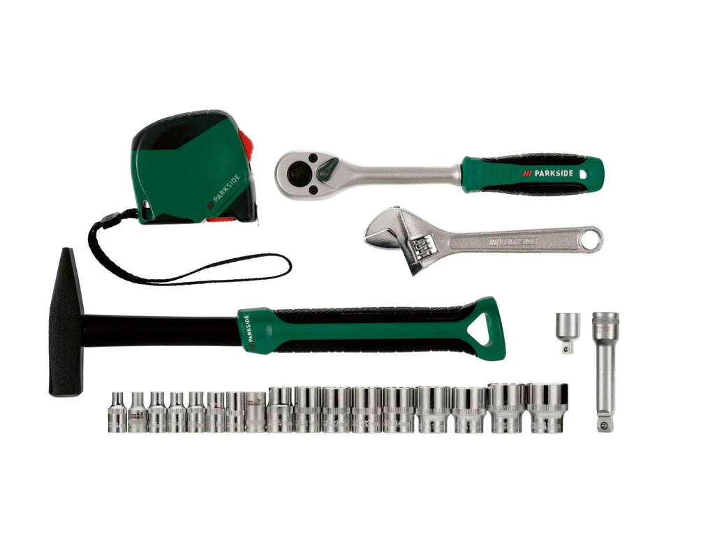 PARKSIDE Bote  outils avec visseuse sans fil PWBM A1, 92 pices