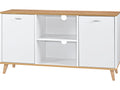 LIVARNO Meuble bas Corfu, 113 x 60,5 x 33 cm, blanc/imitation chne