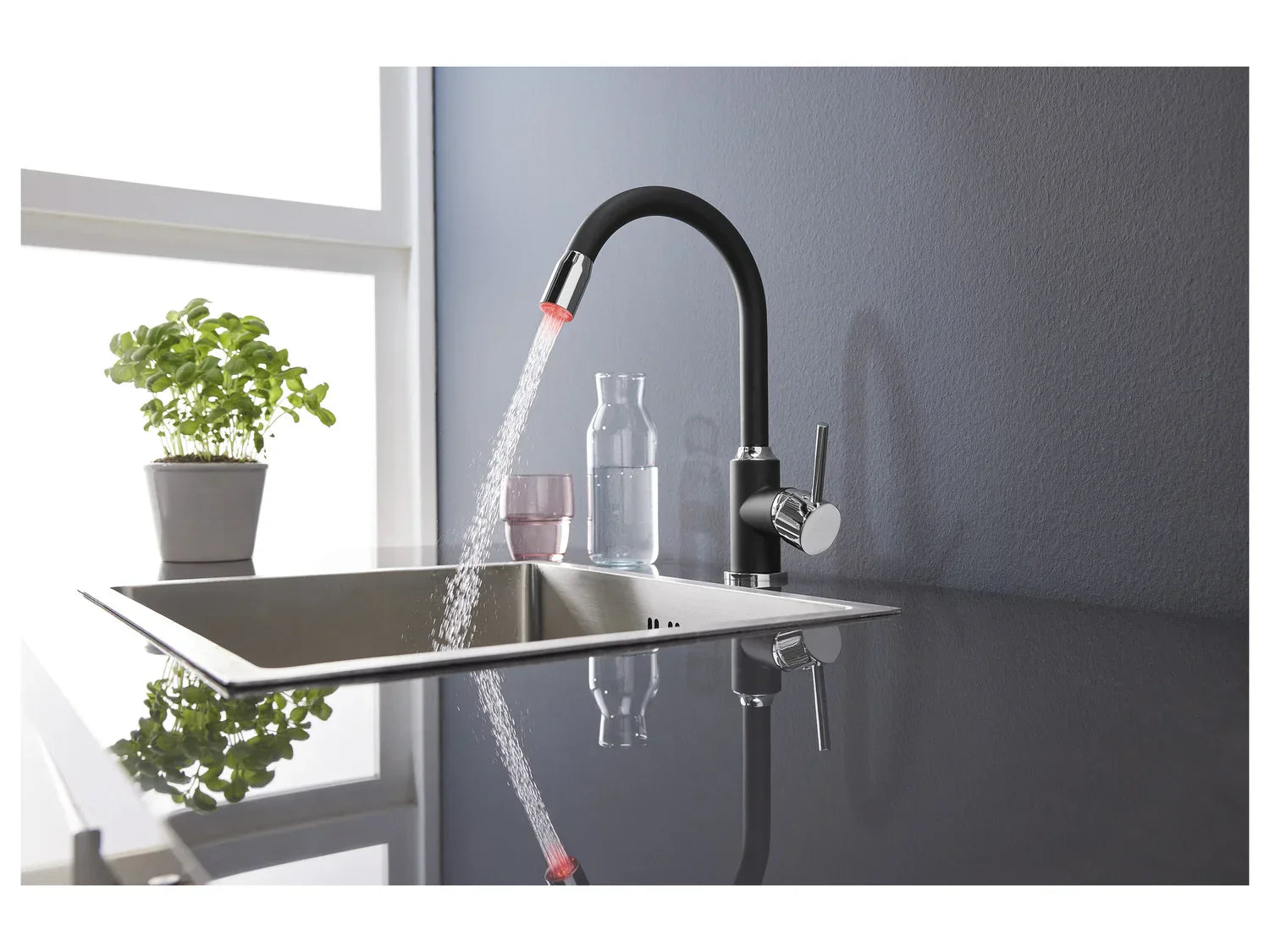 LIVARNO home Mitigeur robinet dvier  LED