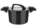 Casserole basse consommation GSW, couvercle en verre avec soupape  vapeur, en aluminium, revtement anti-adhsif