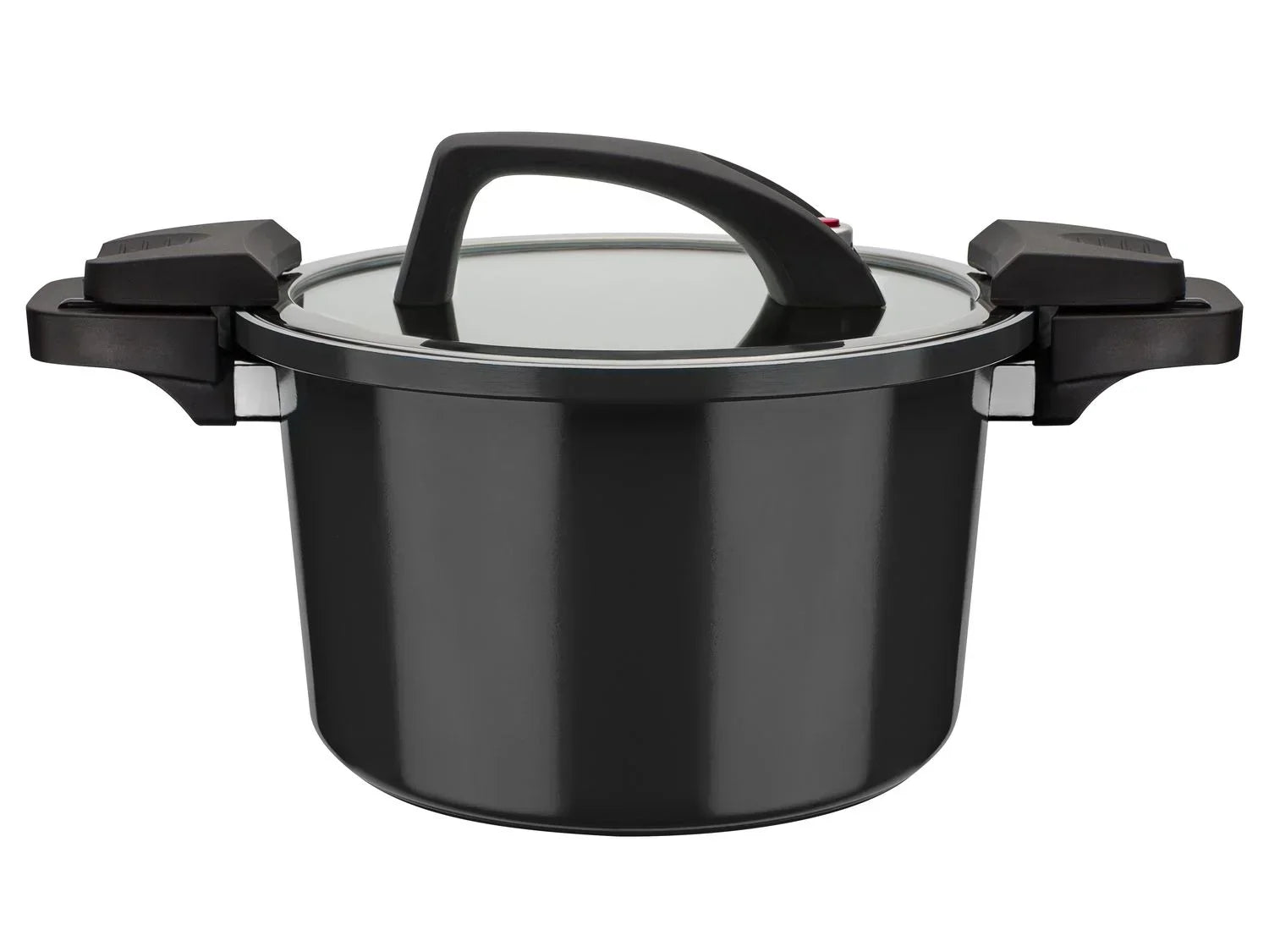 Casserole basse consommation GSW, couvercle en verre avec soupape  vapeur, en aluminium, revtement anti-adhsif
