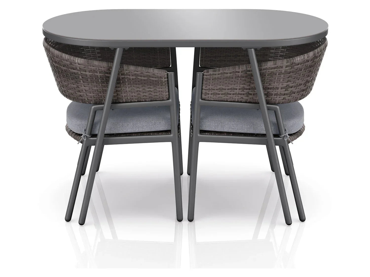 LIVARNO home Salon de balcon en acier, 3 pices