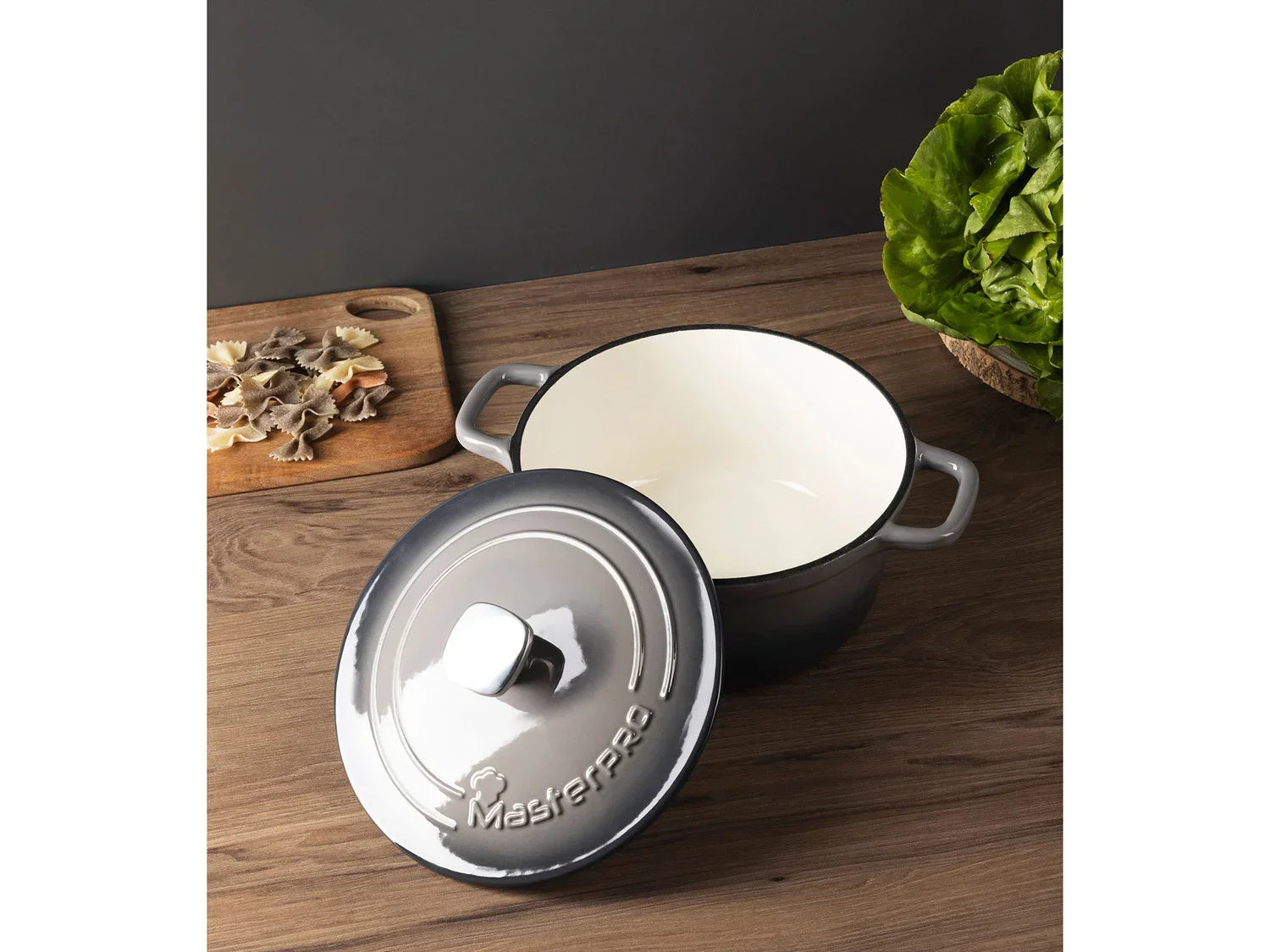 Masterpro Casserole en fonte 22 cm