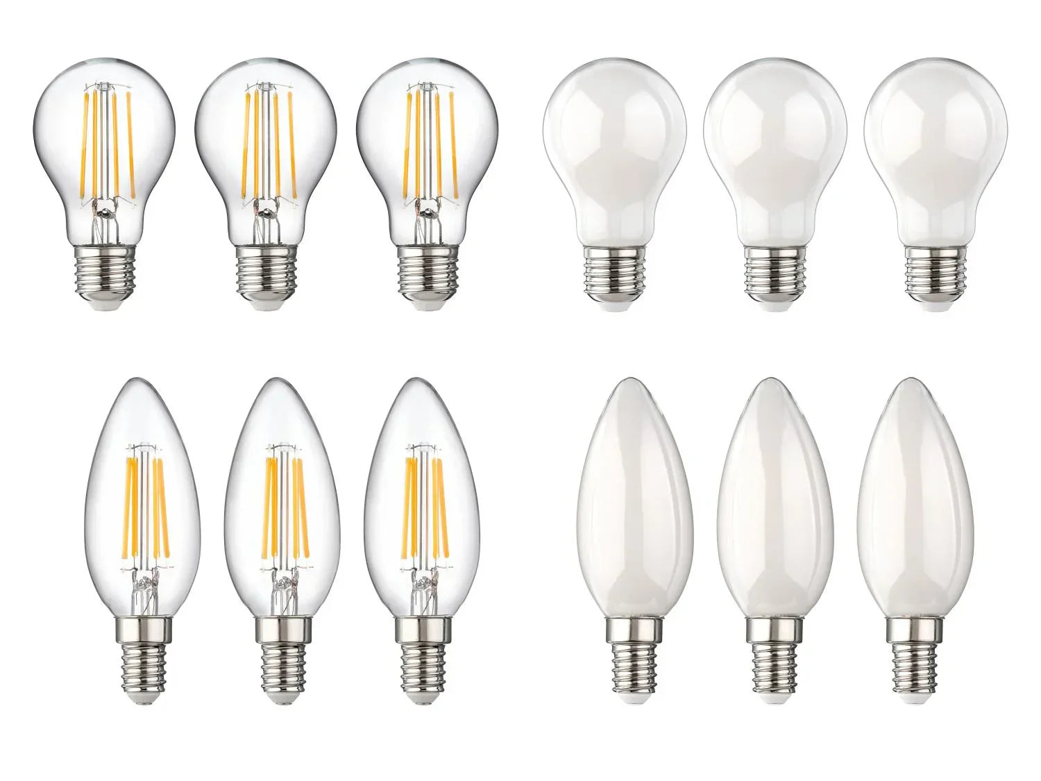 LIVARNO Lot de 3 ampoules LED  filament
