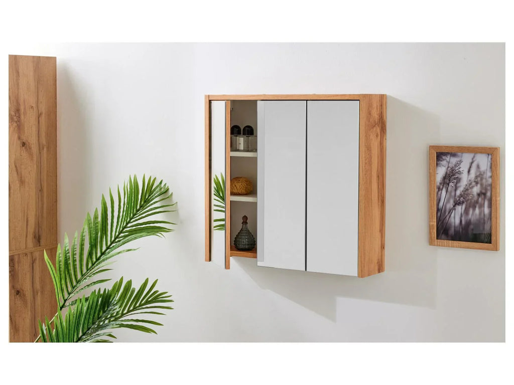 LIVARNO home Armoire  miroir Verona, 64,3 x 60,7 x 16,2 cm, imitation chne