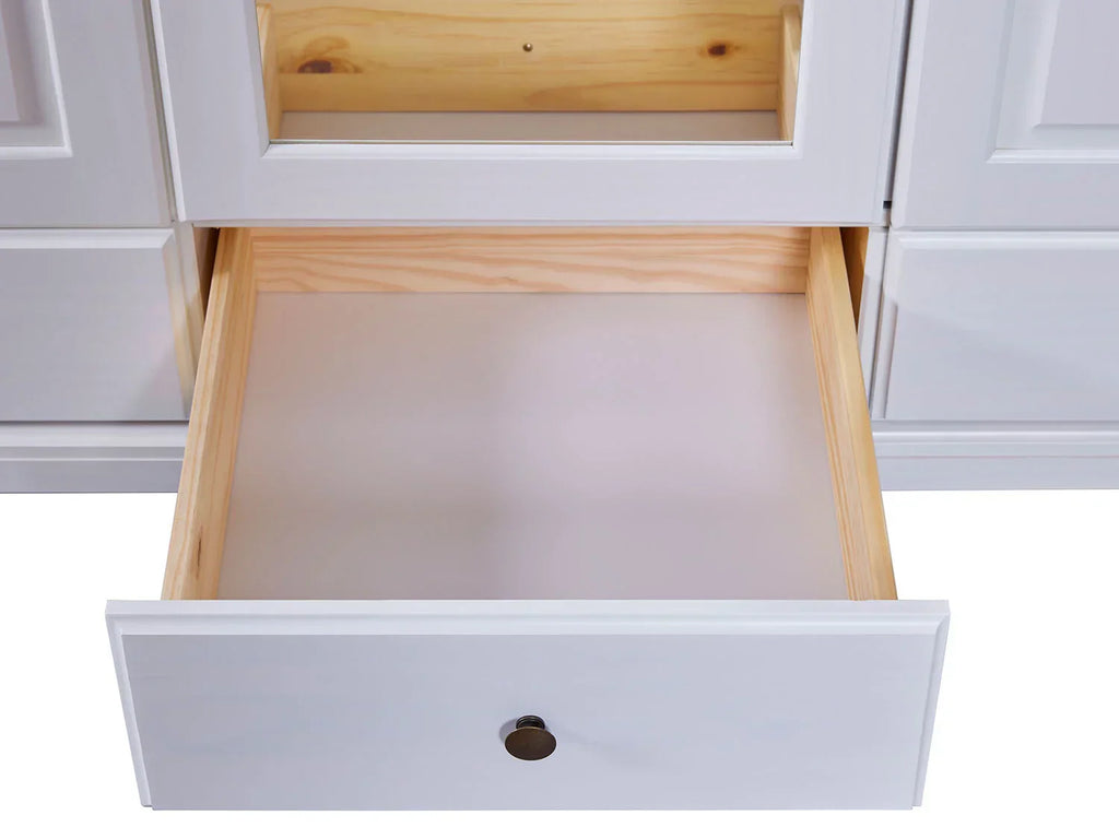 Inter Link Armoire rustique Kappl ou Reutte,  2, 3 ou 4 portes, blanche