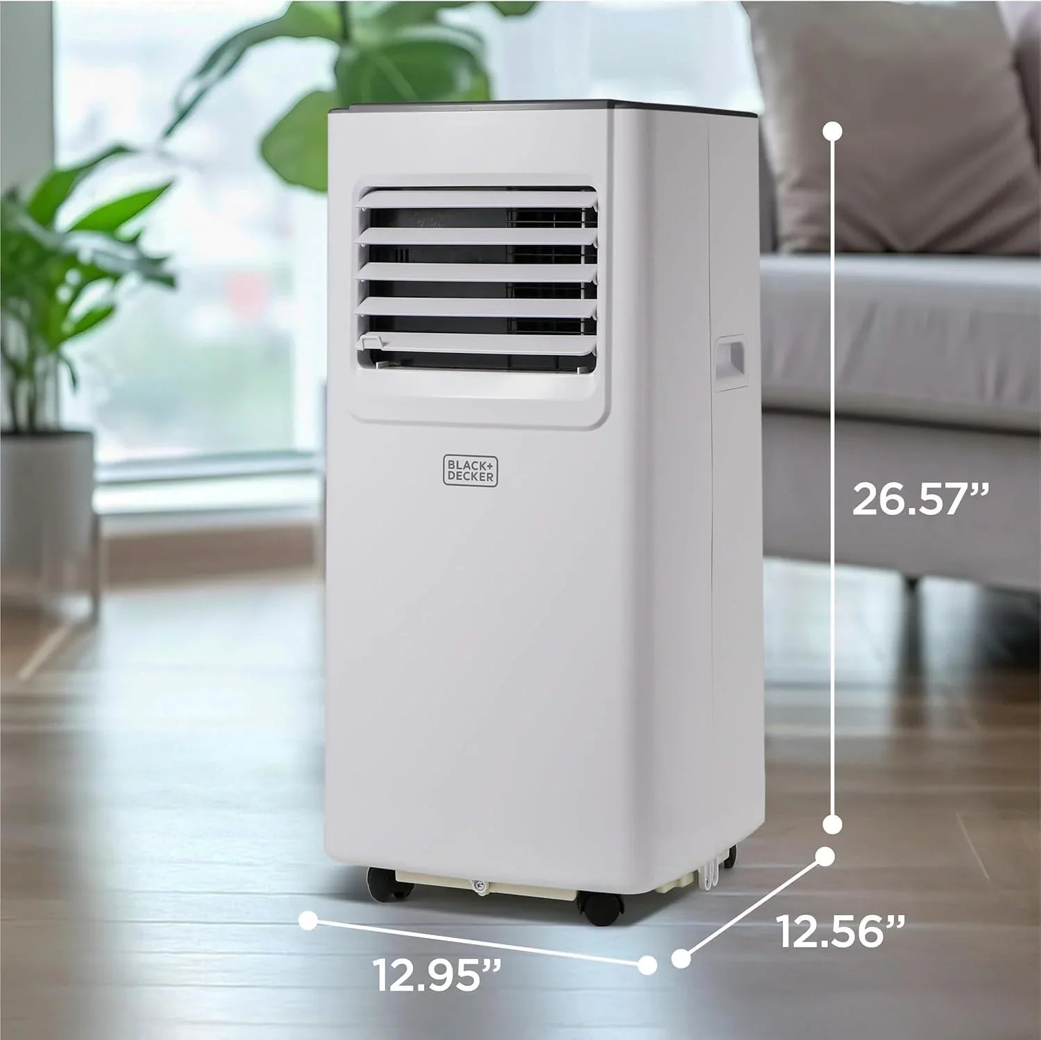 BLACK+DECKER 8,000 BTU Portable Air Conditioner with Wifi & Remote Control, 3-1-in AC, Fan & Dehumidifier, with App, Alexa & Google Assistant, Window Kit