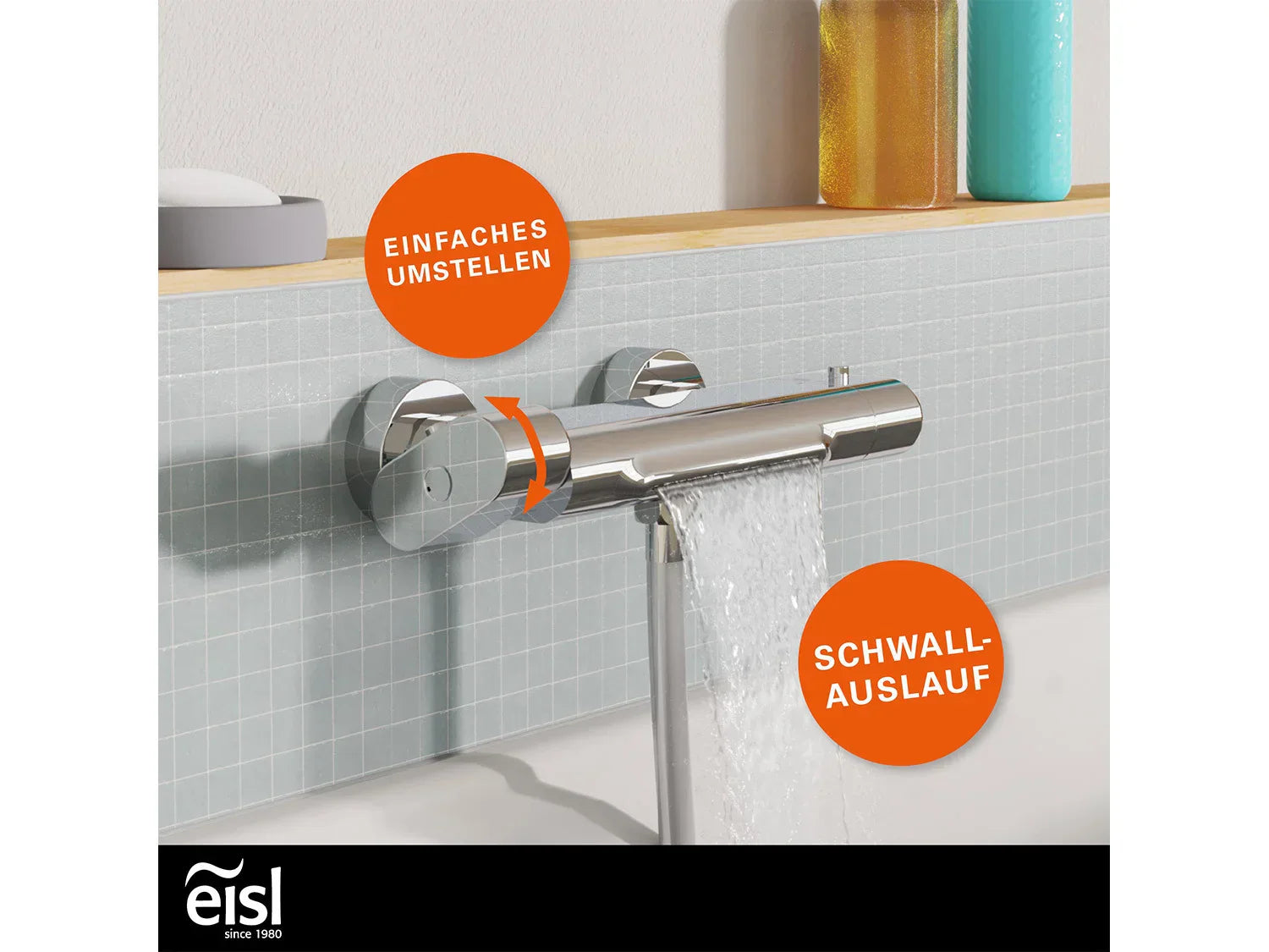 Eisl Mitigeur de salle de bain CARNEO, avec thermostat