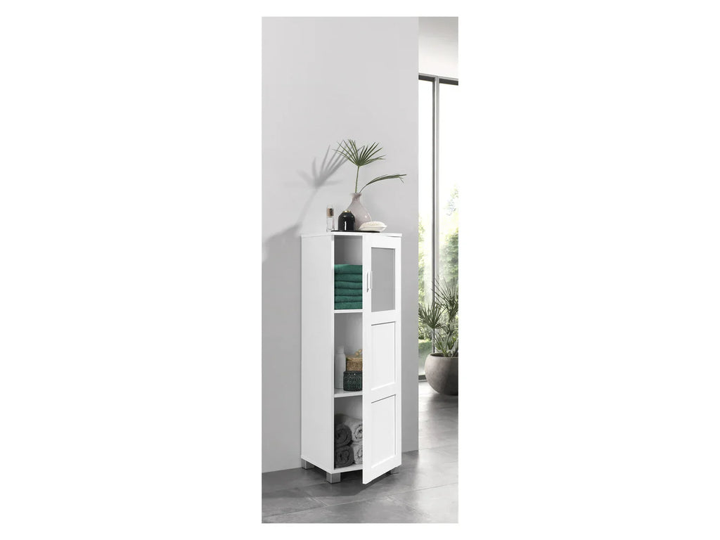 LIVARNO home Colonne de salle de bains Basel, 37 x 115,1 x 34,8 cm, blanche