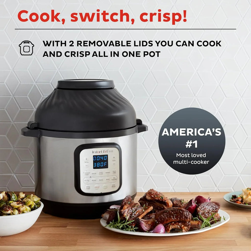 Instant Pot Duo 7-in-1 Electric Pressure Cooker, Slow Cooker, Rice Cooker, Steamer, Sauté Pan, Yogurt Maker, Warmer, and Sterilizer