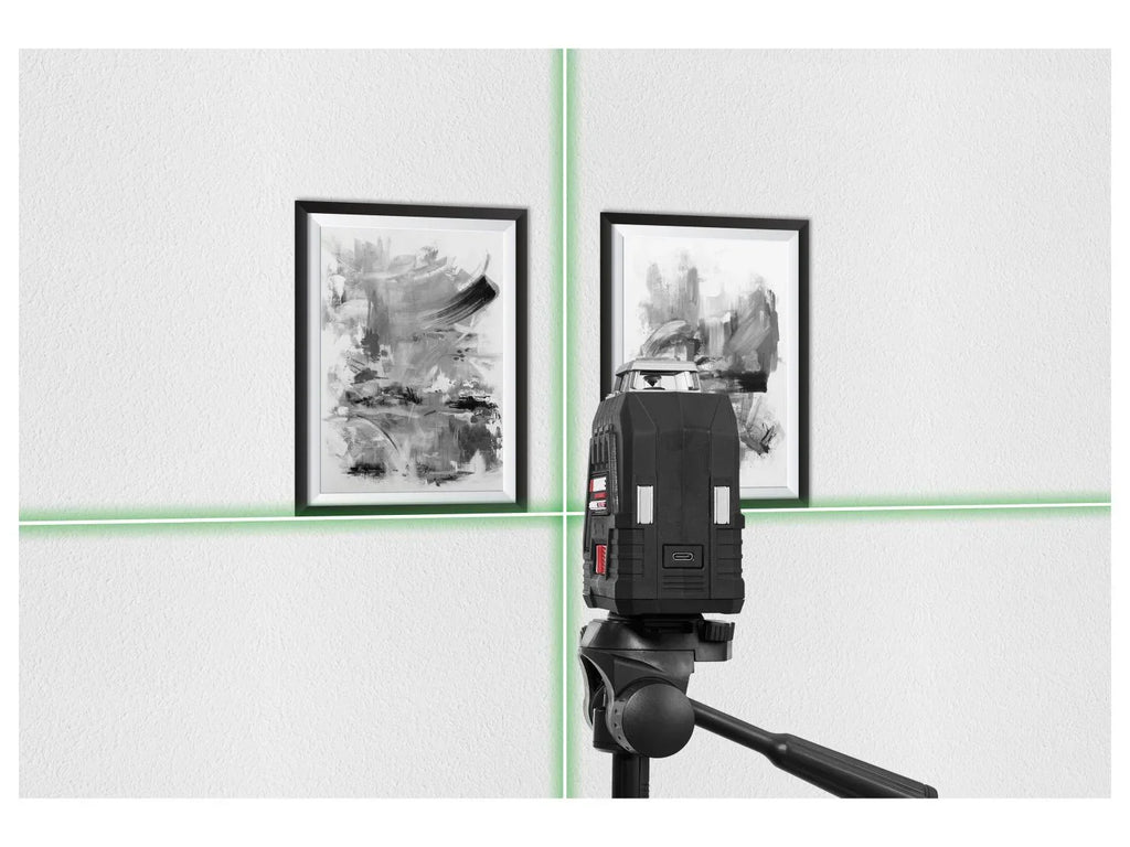 PARKSIDE PERFORMANCE Niveau laser en croix sans fil PKLLP 360 B3, vert, 20 m, 4 V