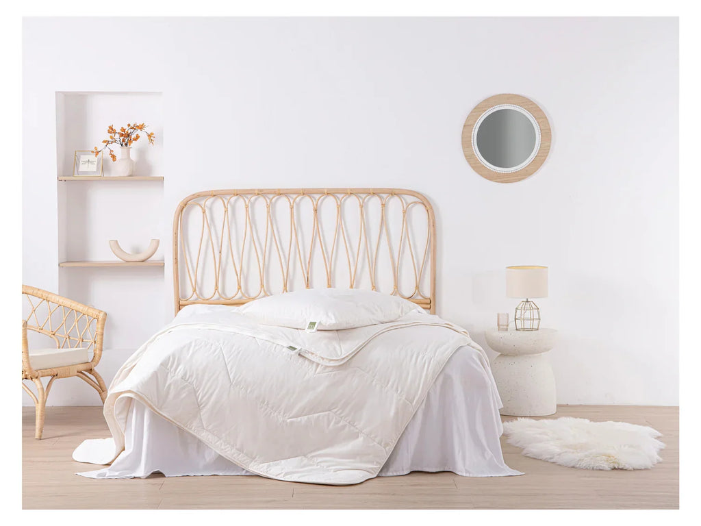 TXL Comfort Couette 4 saisons en laine, 240 x 220 cm