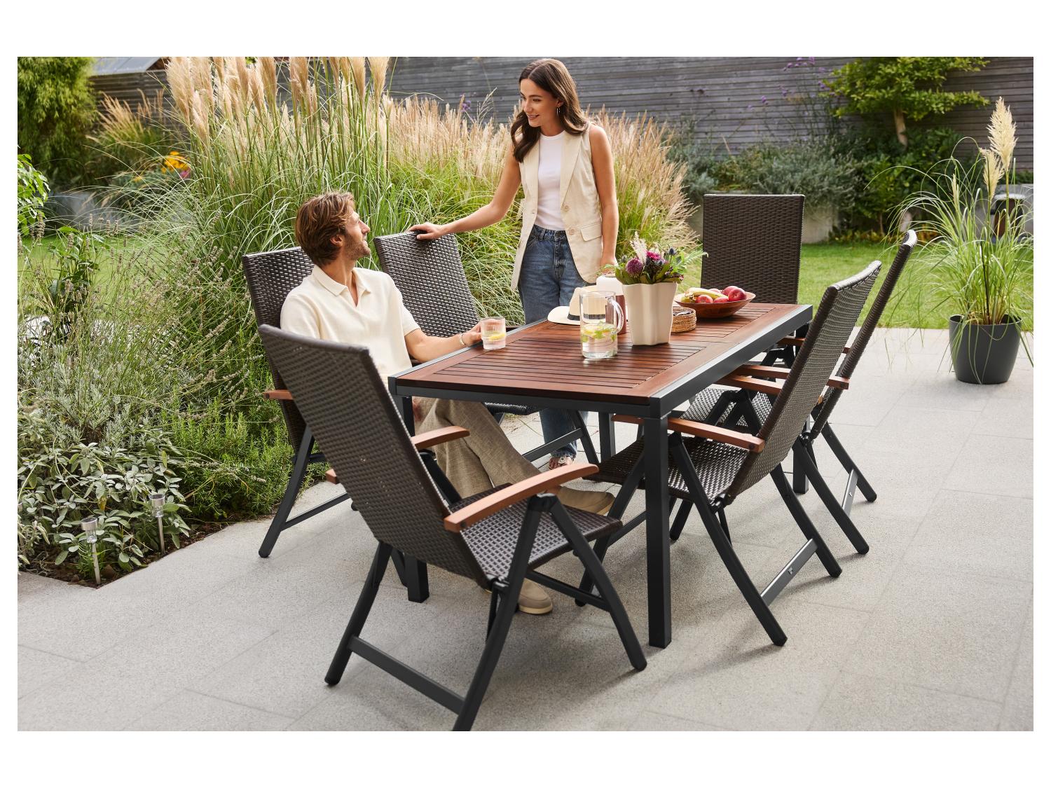 LIVARNO Lot de 2 fauteuils pliants Valencia
