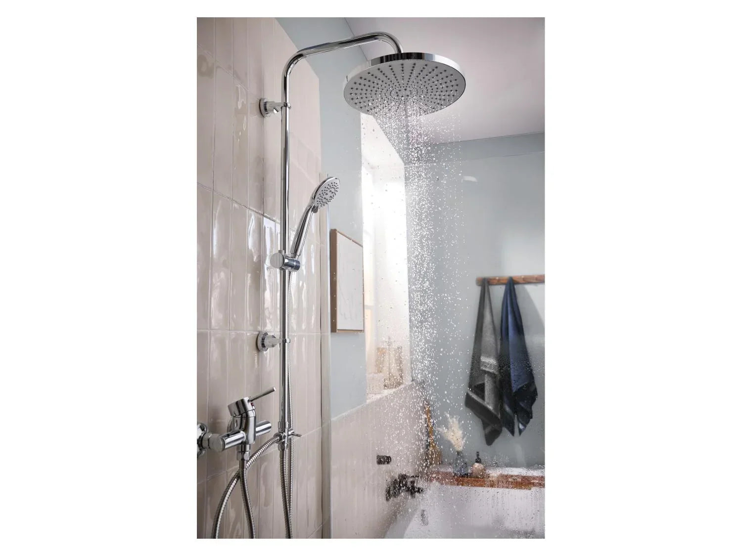 LIVARNO Douche de tte XXL avec systme anti-gouttes